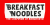 Breakfast Noodles Font