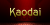 Kaodai Font