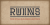 Ruins Font