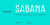 Sabana Font