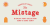 Mistage Font