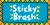 Sticky Brash Font