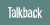 Talkback Font